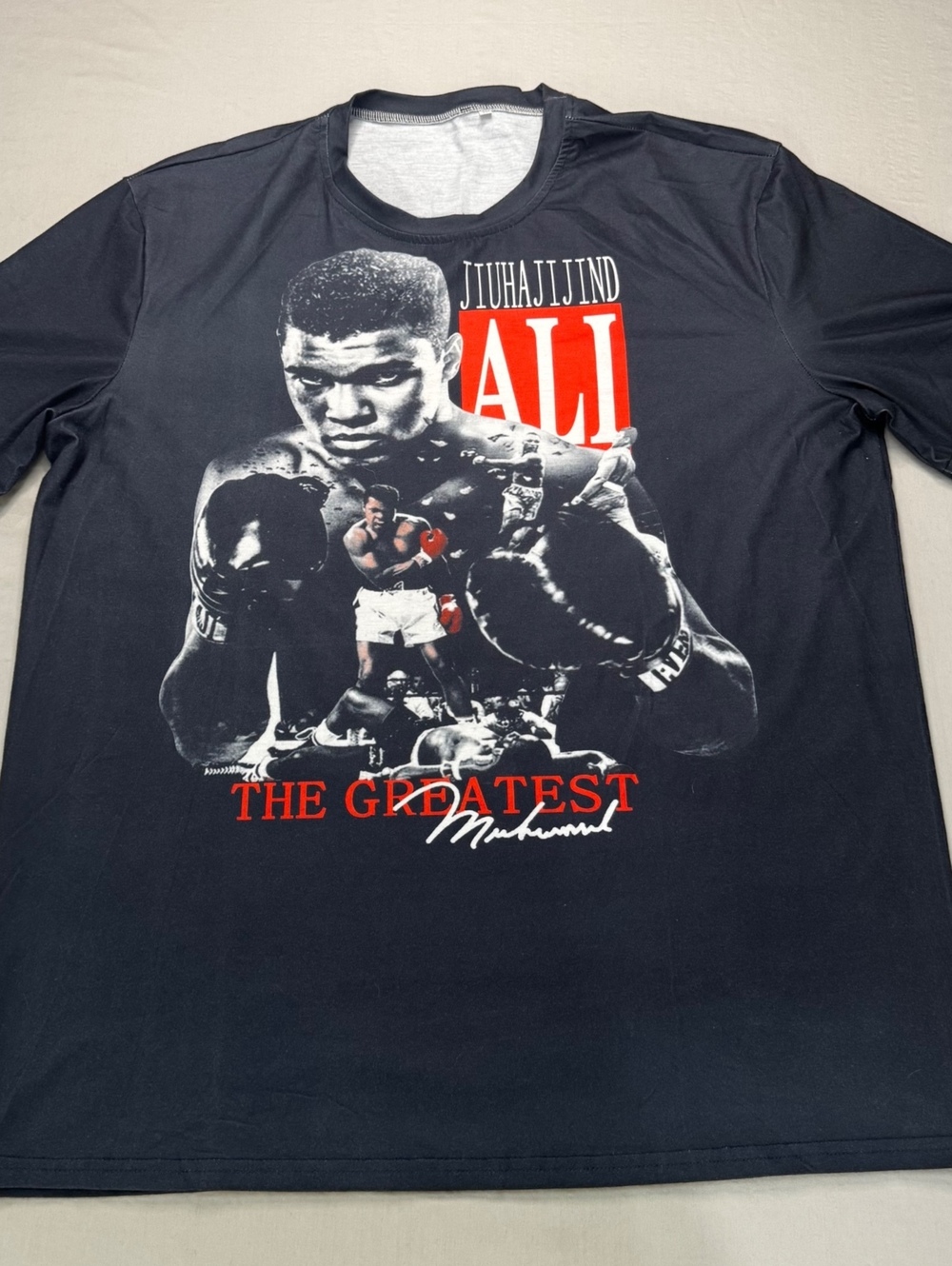 Muhammad Ali The Greatest Graphic T Shirt XL Black Boxing Streetwear Y2K
